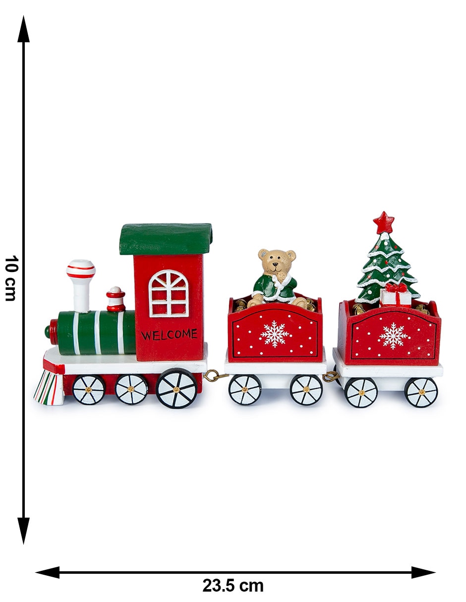 Figura decorativa navideña de tren 6