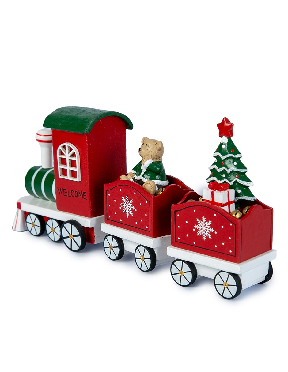 Figura decorativa navideña de tren 5