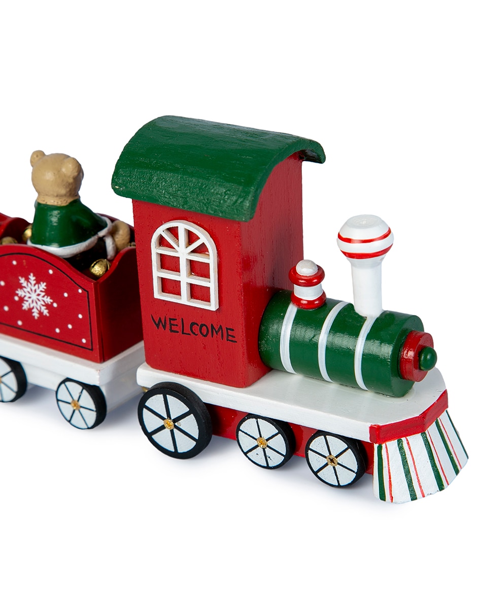 Figura decorativa navideña de tren 4