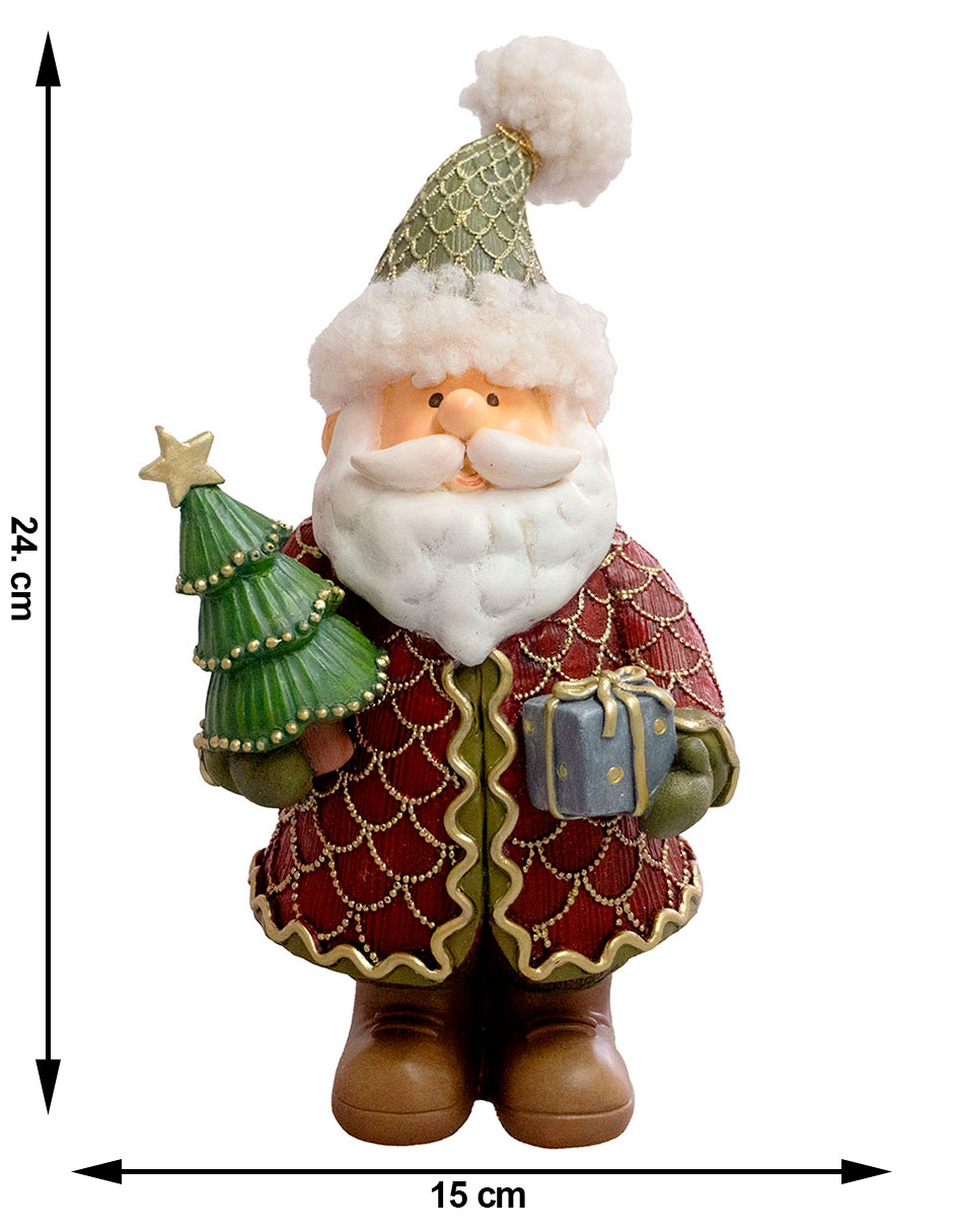 Figura decorativa navideña de santa claus Genérica 6