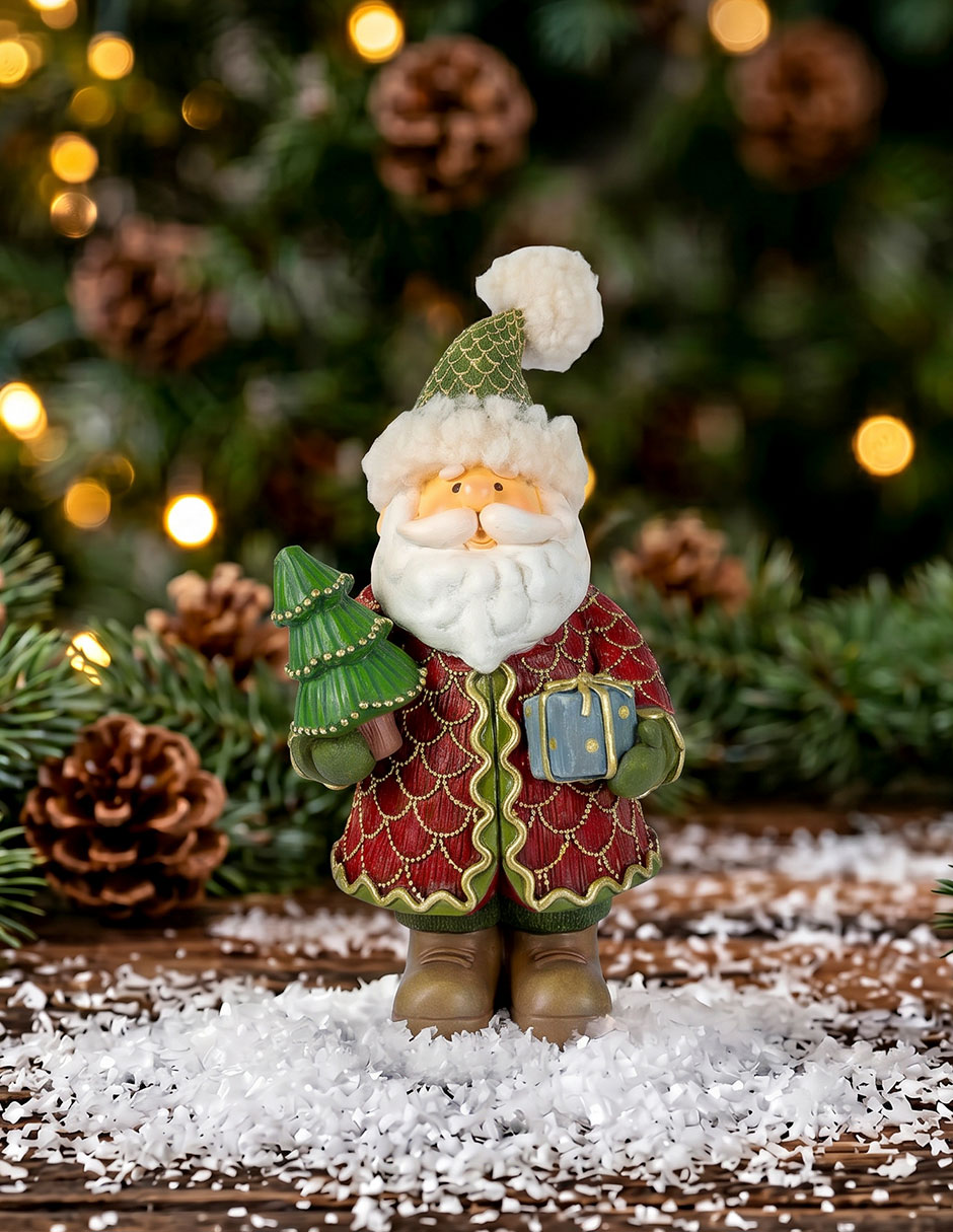 Figura decorativa navideña de santa claus Genérica 2