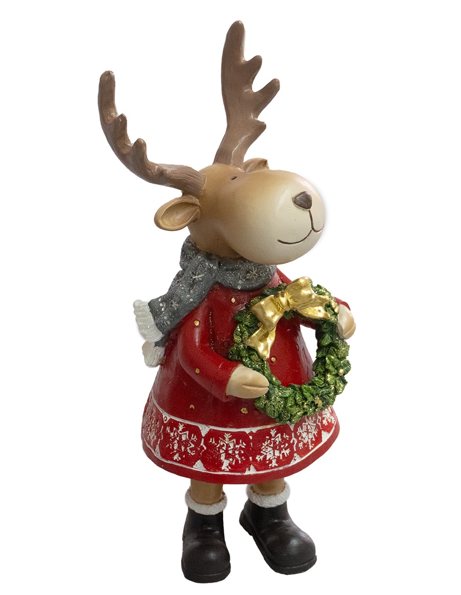 Figura decorativa navideña de reno
