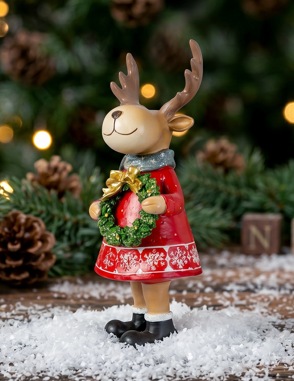 Figura decorativa navideña de reno 2