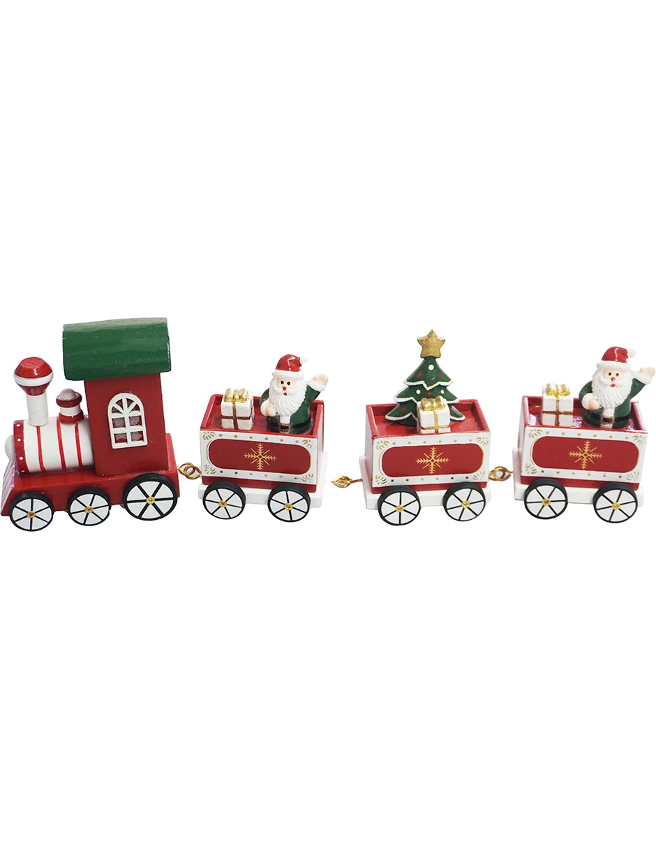 Figura decorativa navideña de tren