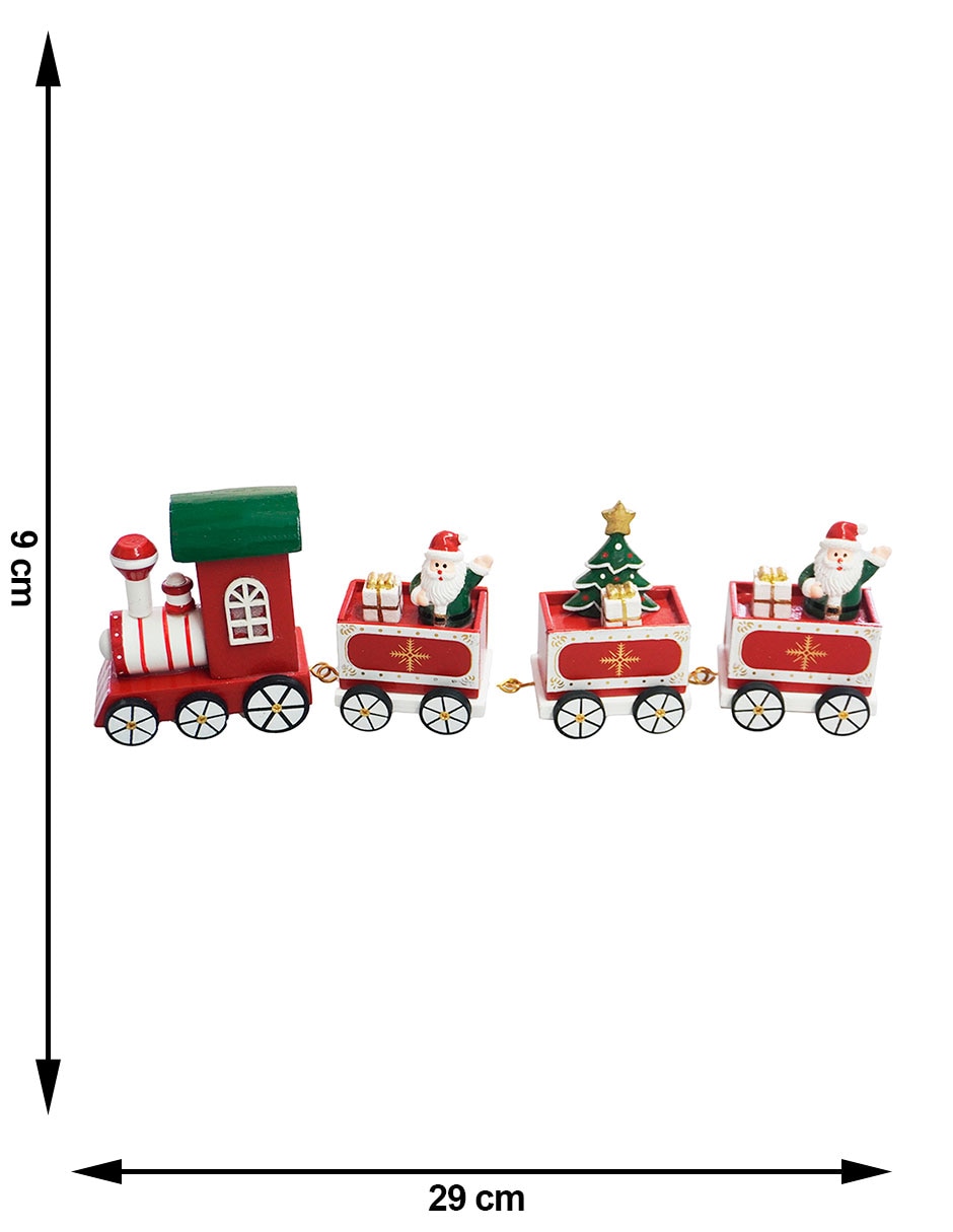 Figura decorativa navideña de tren 6