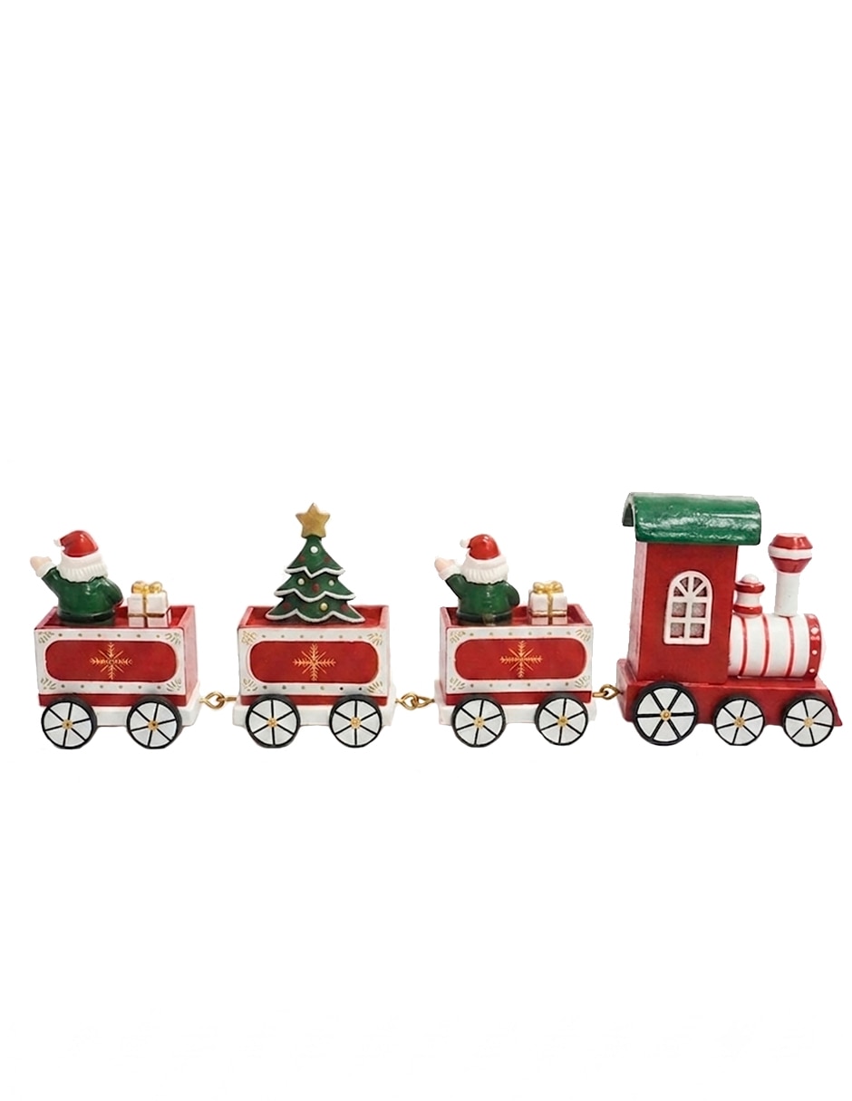 Figura decorativa navideña de tren 5