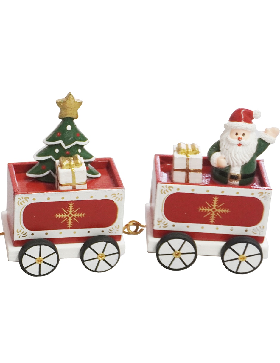 Figura decorativa navideña de tren 4