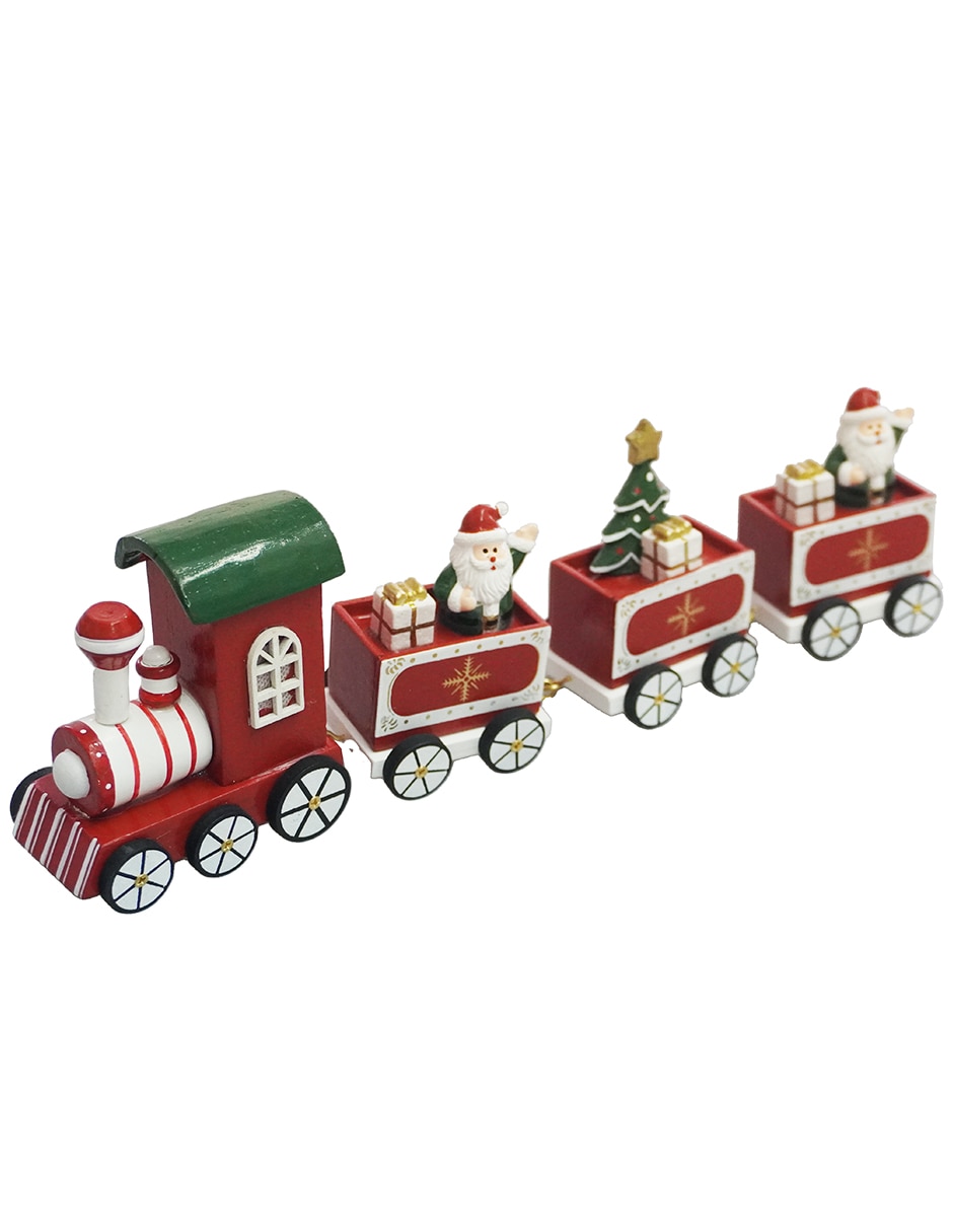 Figura decorativa navideña de tren 3