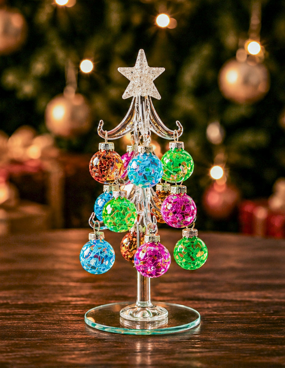 Árbol de navidad Running de cristal 2