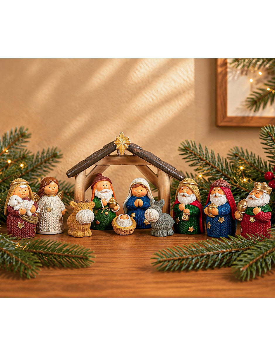 Nacimiento navidad navideño de poliresina 2