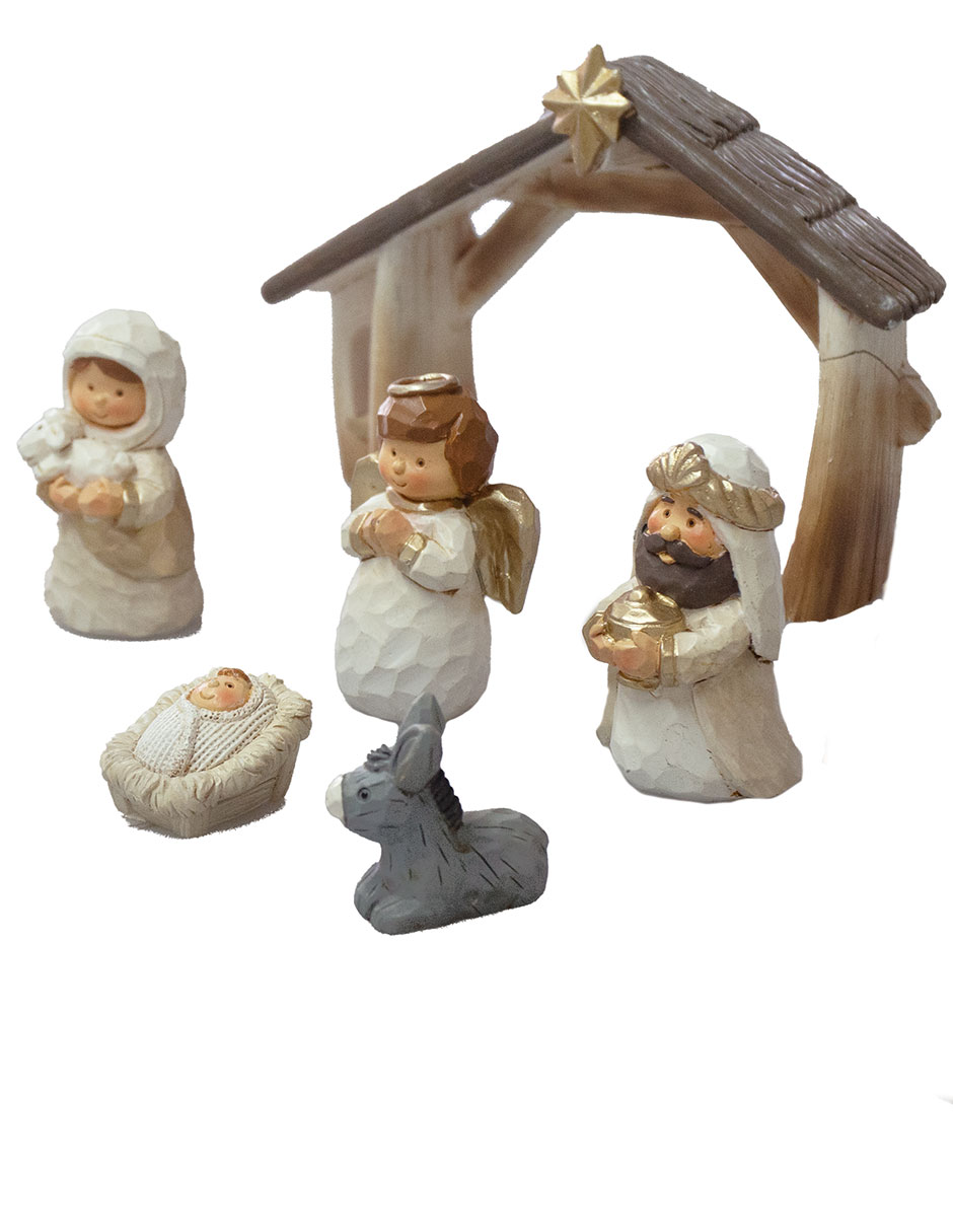 Nacimiento navidad navideño de poliresina 5