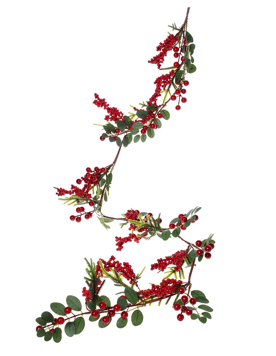 Guirnalda de diferentes especies con berries 143 cm