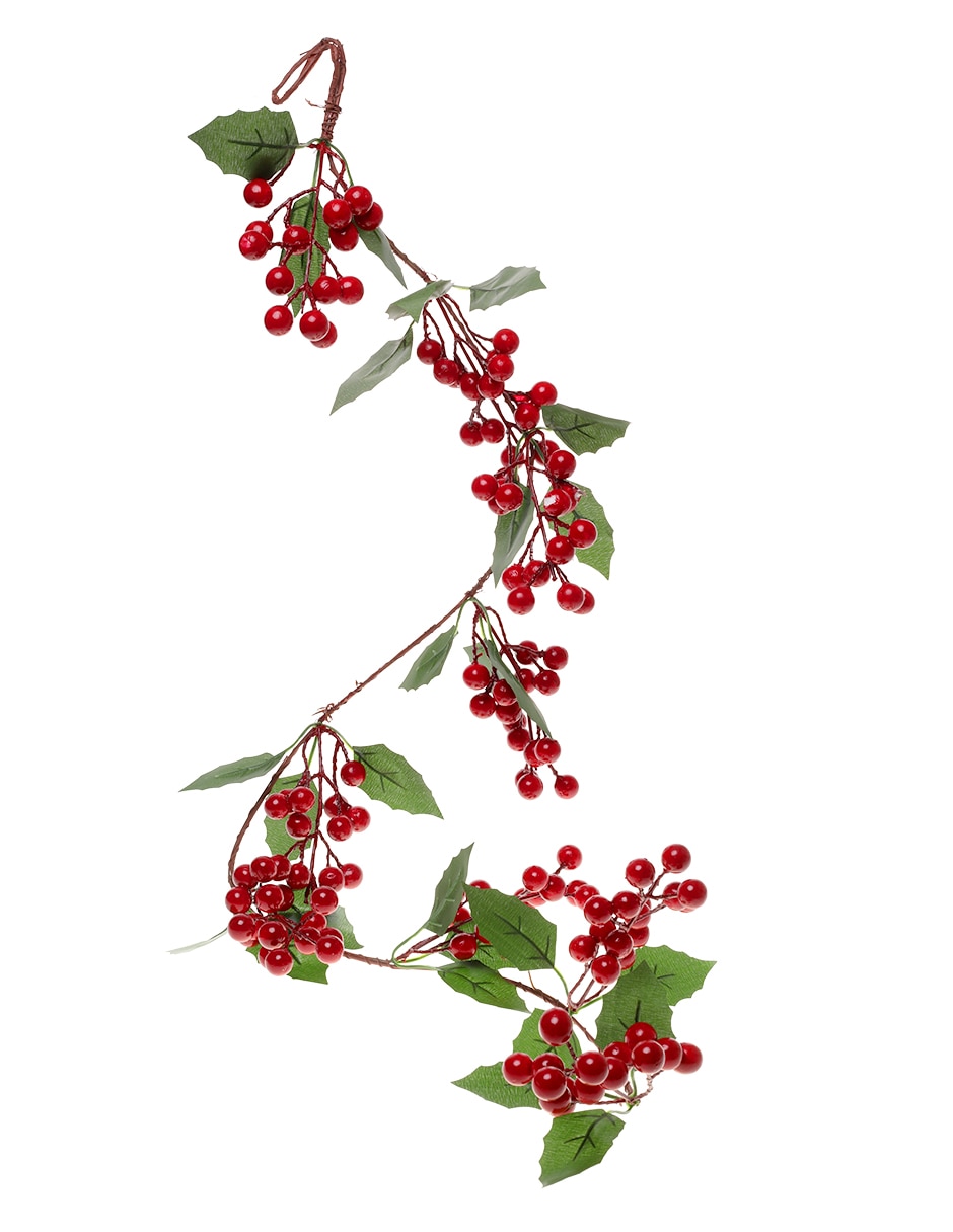 Guirnalda de diferentes especies con berries 125 cm