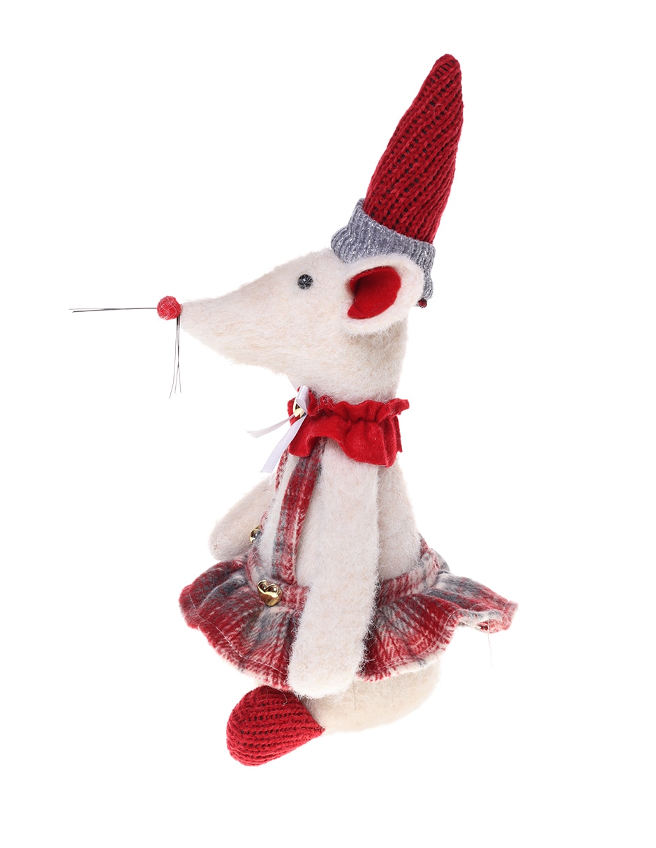 Figura decorativa navideña de Ratón