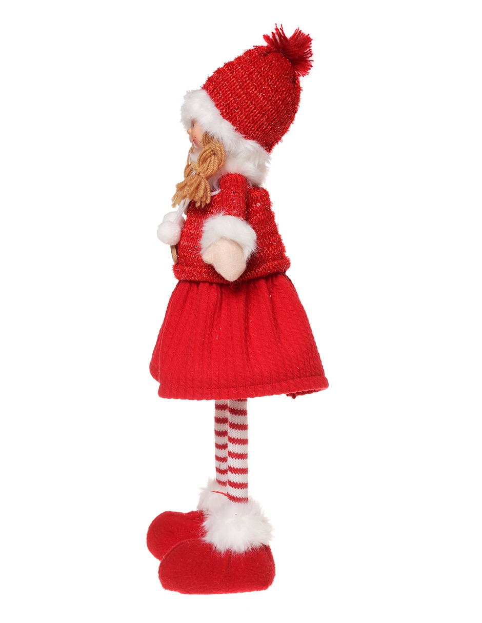 Figura decorativa navideña de muñeca