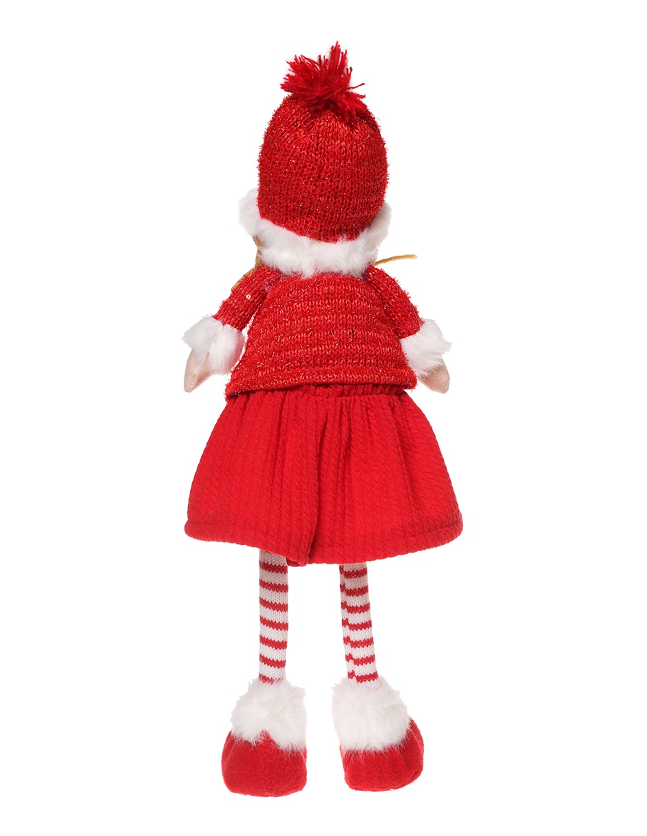 Figura decorativa navideña de muñeca 3