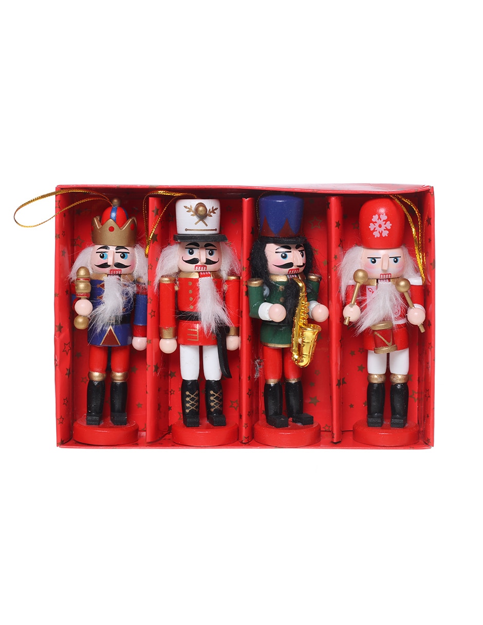 Set de figura decorativa navideña de Cascanueces 1