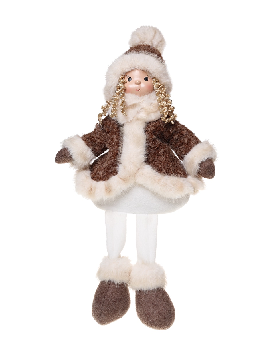 Figura decorativa navideña de muñeca 1
