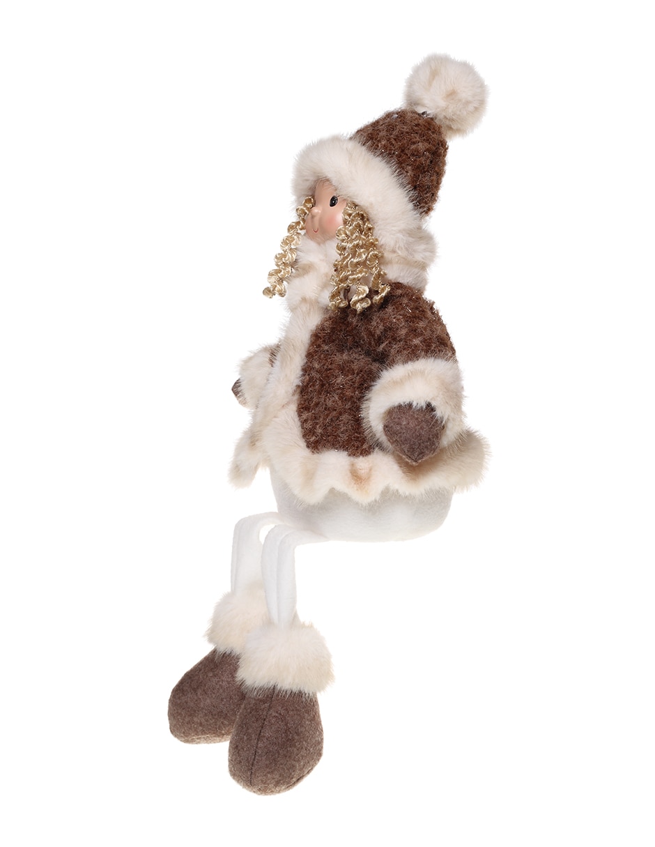 Figura decorativa navideña de muñeca