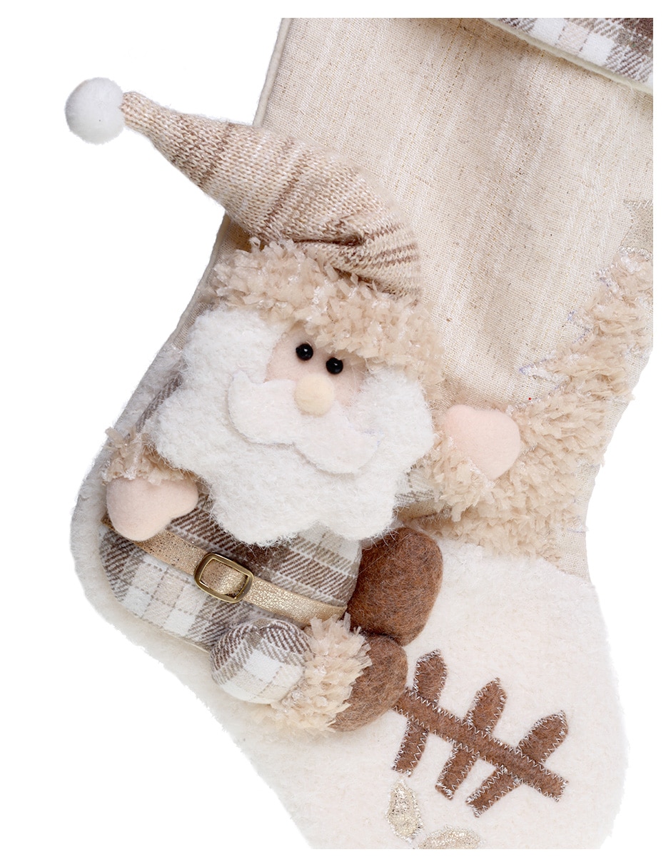 Bota navideña estampado Santa Claus 3