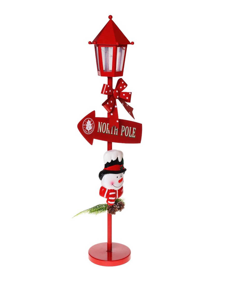 Figura decorativa de Muñeco nieve Navidad de metal 2