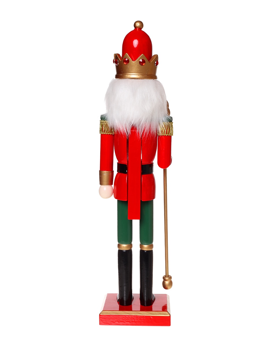 Figura decorativa de cascanueces navidad de madera 3