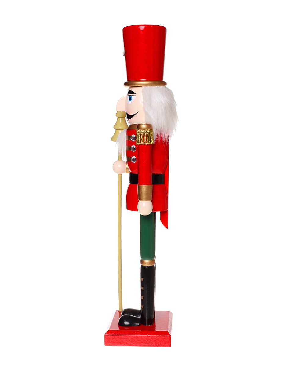 Figura decorativa de Cascanueces Navidad de madera 2