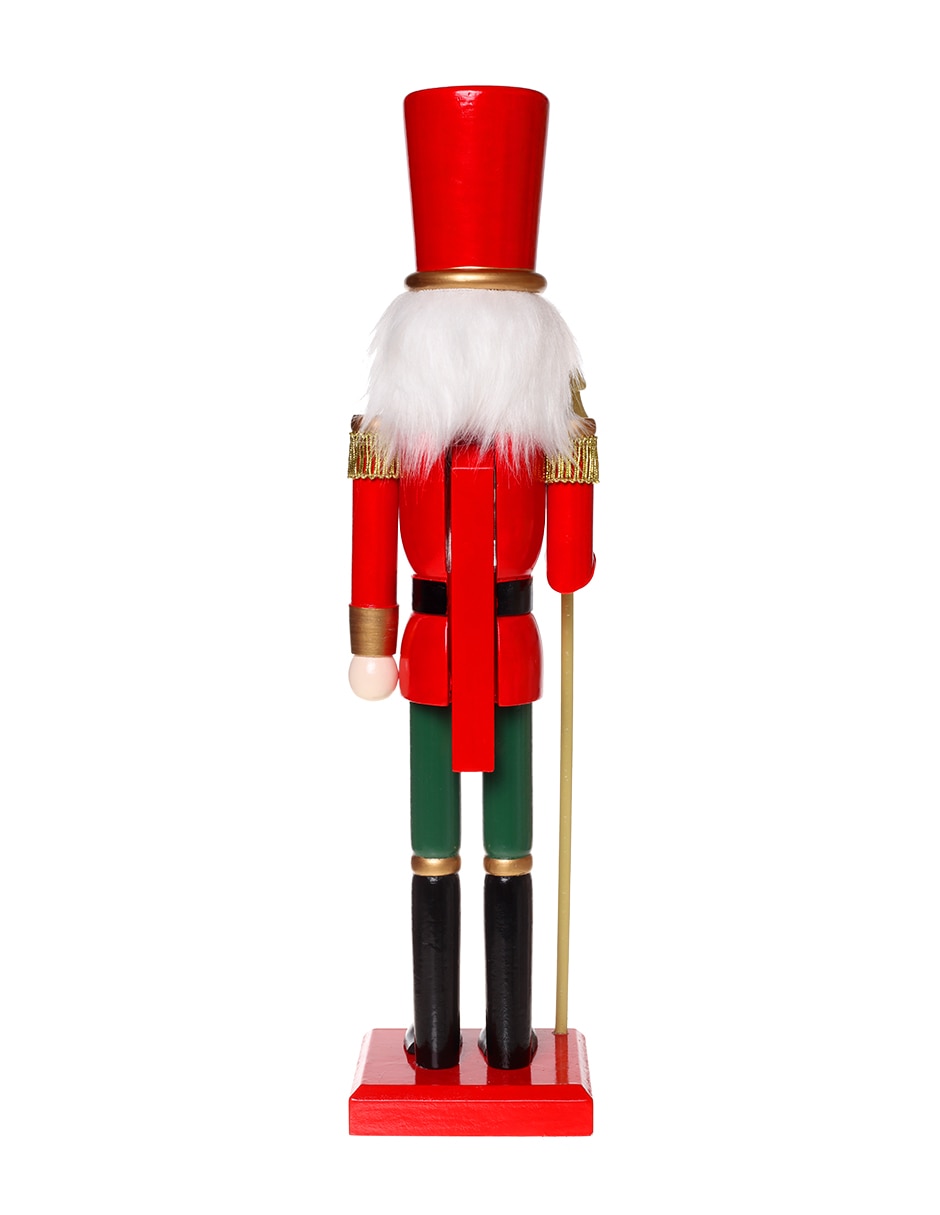 Figura decorativa de Cascanueces Navidad de madera 3