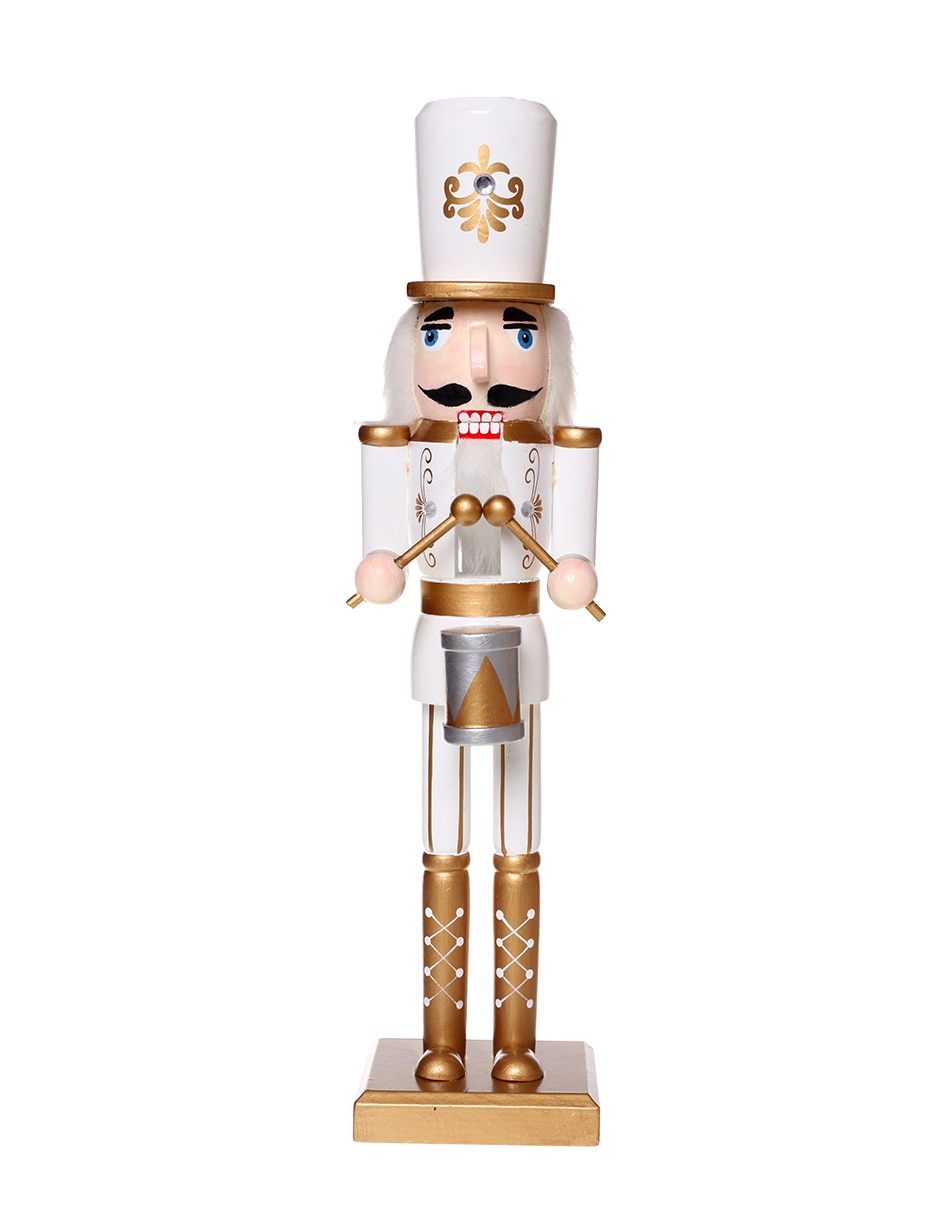 Figura decorativa de cascanueces navidad de madera