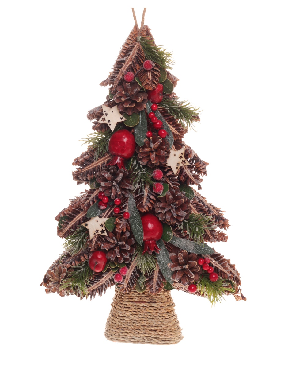 Figura decorativa de Pino Navidad de madera 1
