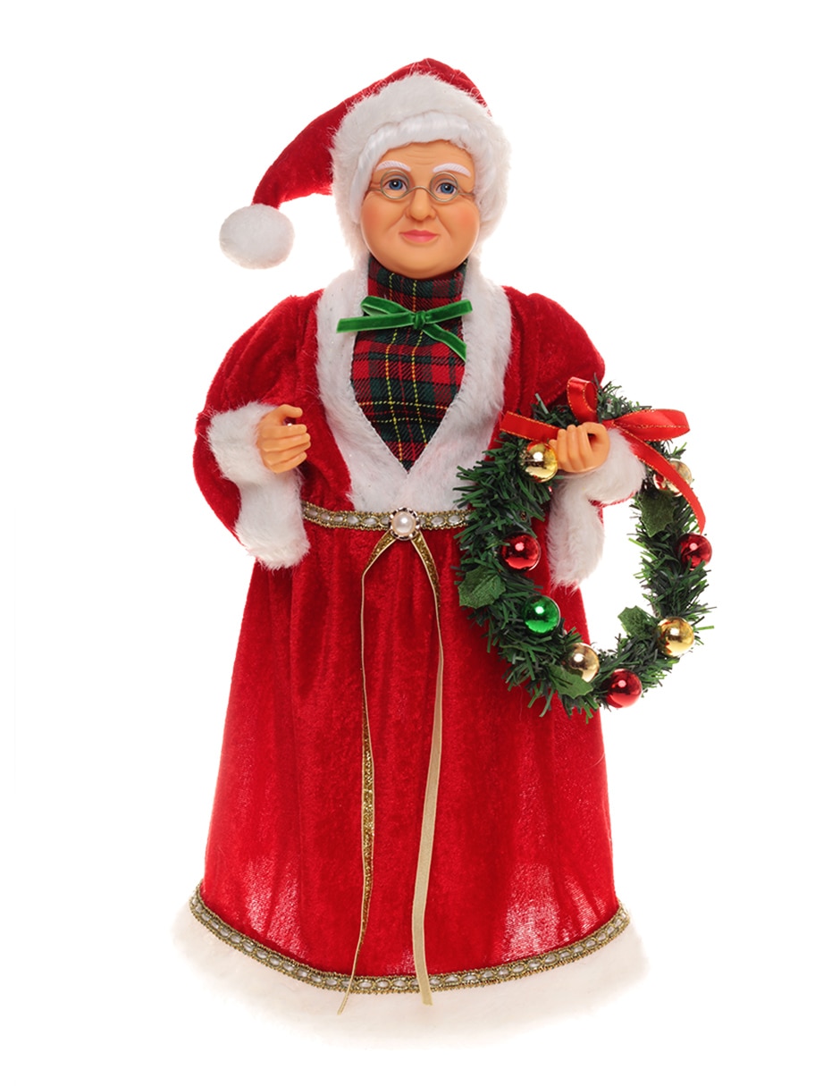 Figura decorativa de Sra Claus Navidad 1