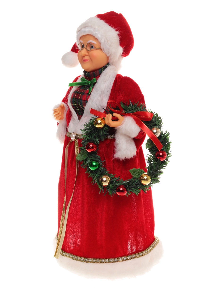 Figura decorativa de Sra Claus Navidad