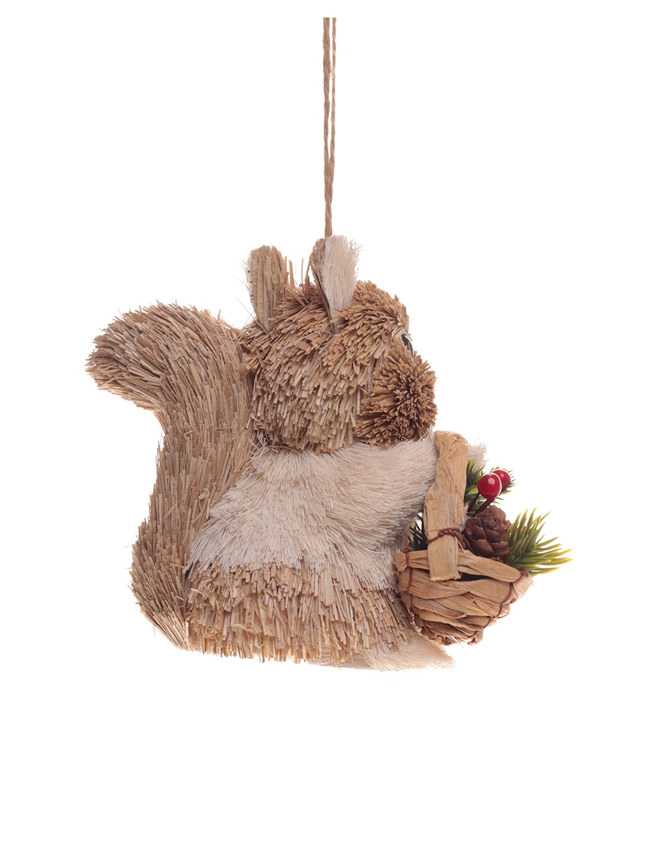 Figura decorativa navideña de ardilla
