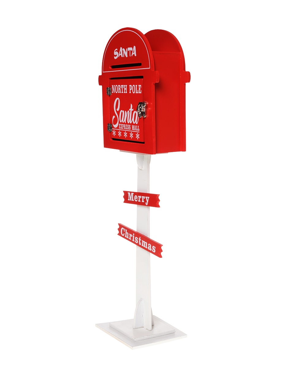 Figura decorativa de Buzón Navidad de Madera