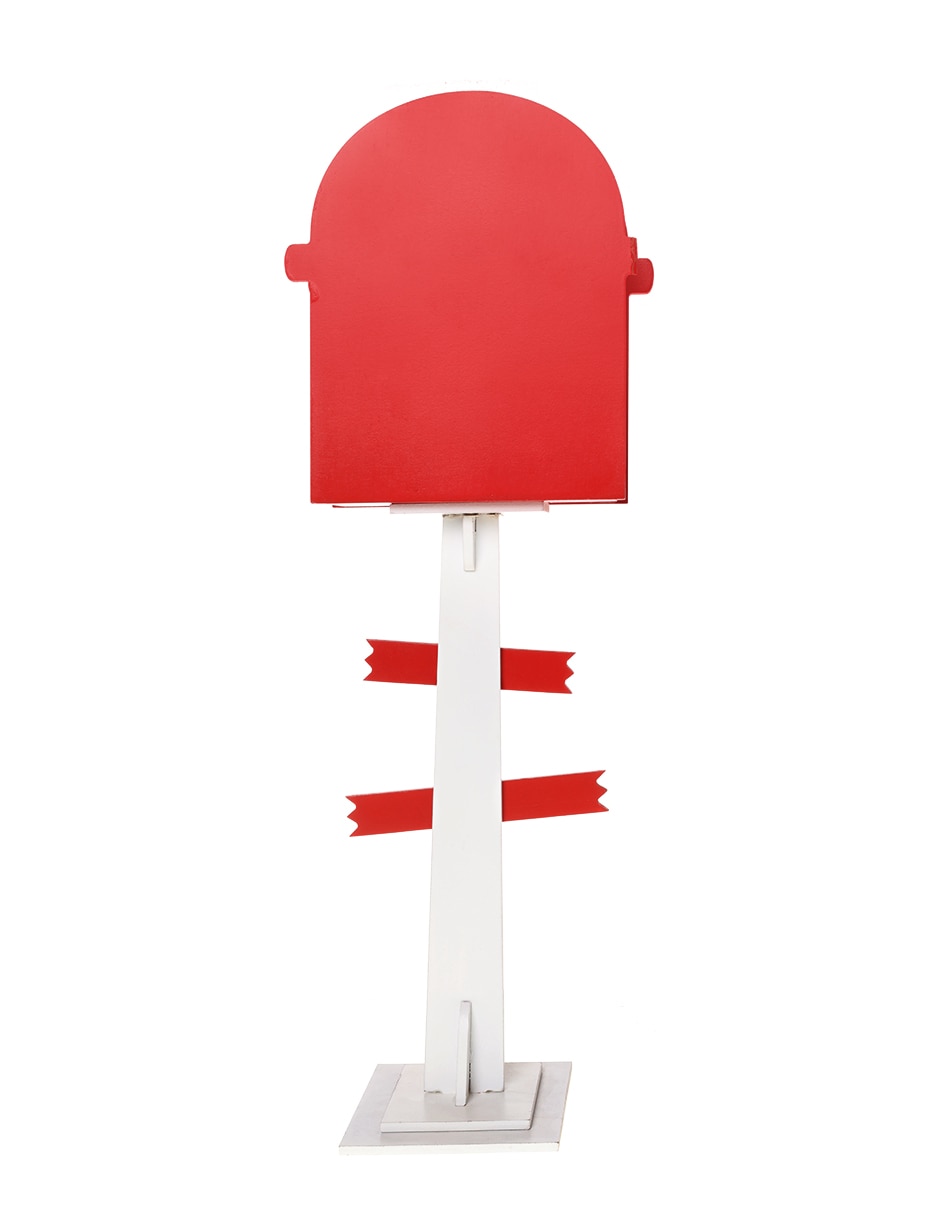 Figura decorativa de Buzón Navidad de Madera 3