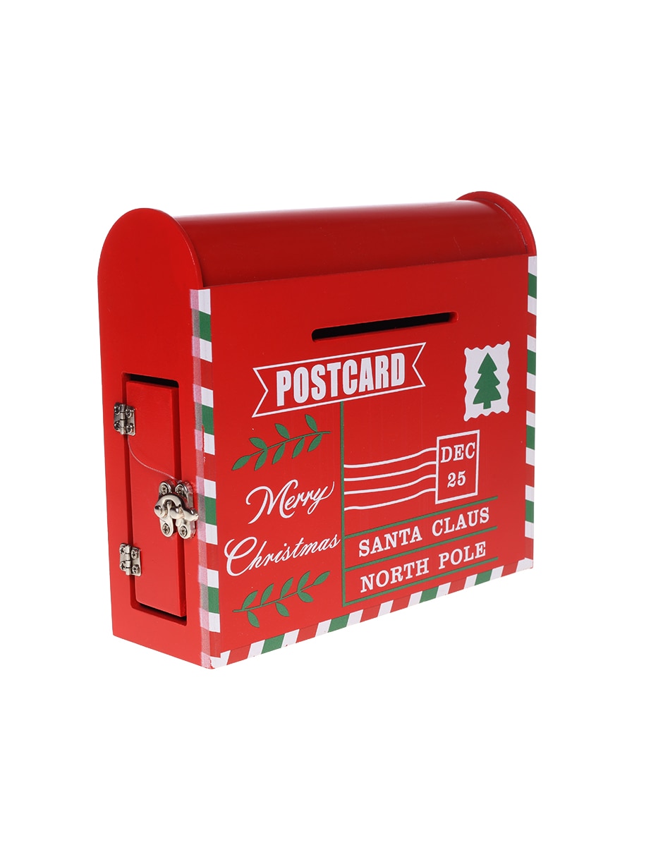Figura decorativa de Buzón Navidad de Madera