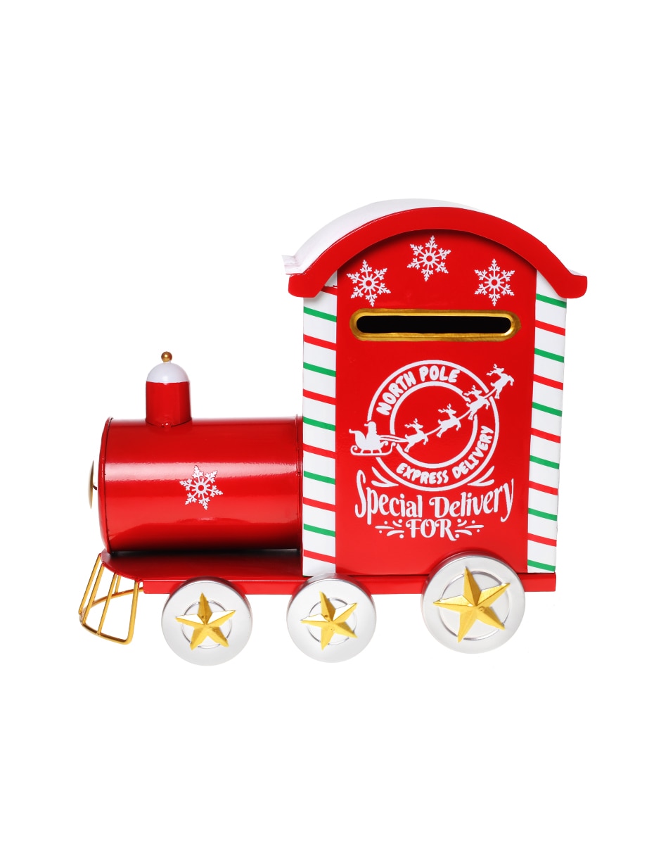 Figura decorativa de Buzón Navidad de Metal
