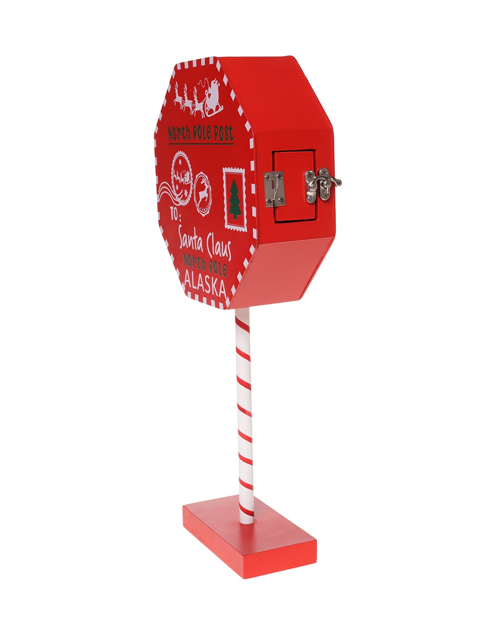 Figura decorativa de Buzón Navidad de Madera
