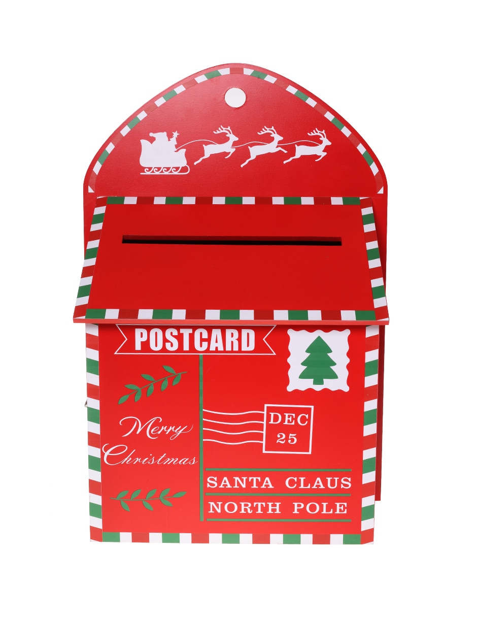 Figura decorativa de Buzón Navidad de Madera 1