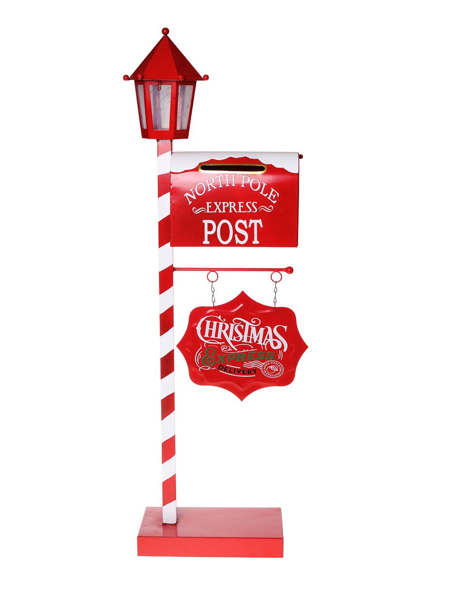 Figura decorativa de Buzón Navidad de Madera