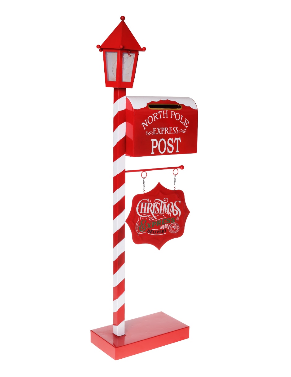 Figura decorativa de Buzón Navidad de Madera 2