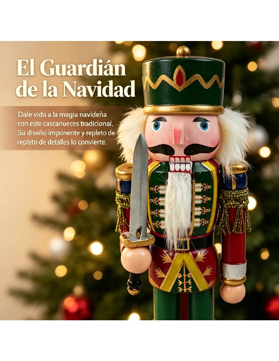 Figura decorativa navideña de madera 5