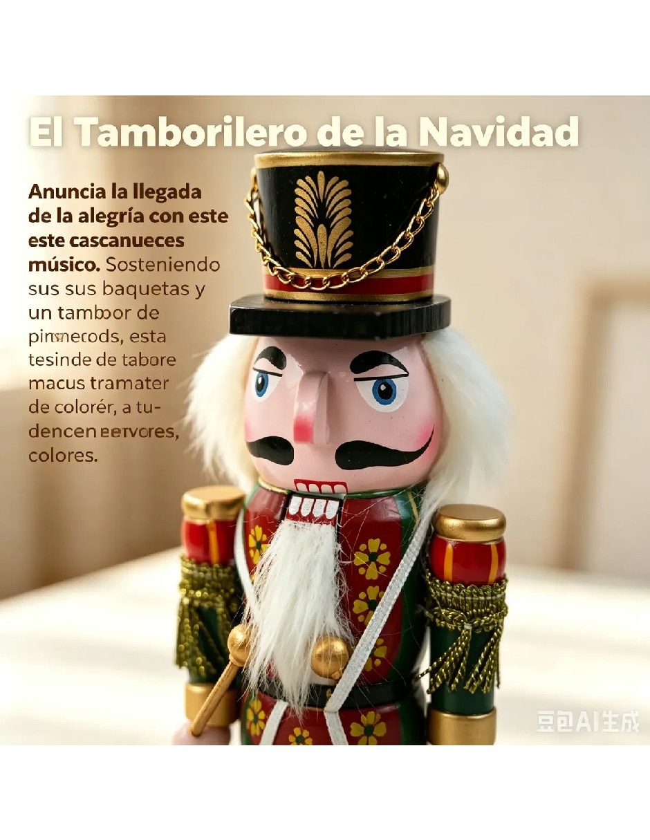Figura decorativa navideña de madera 2
