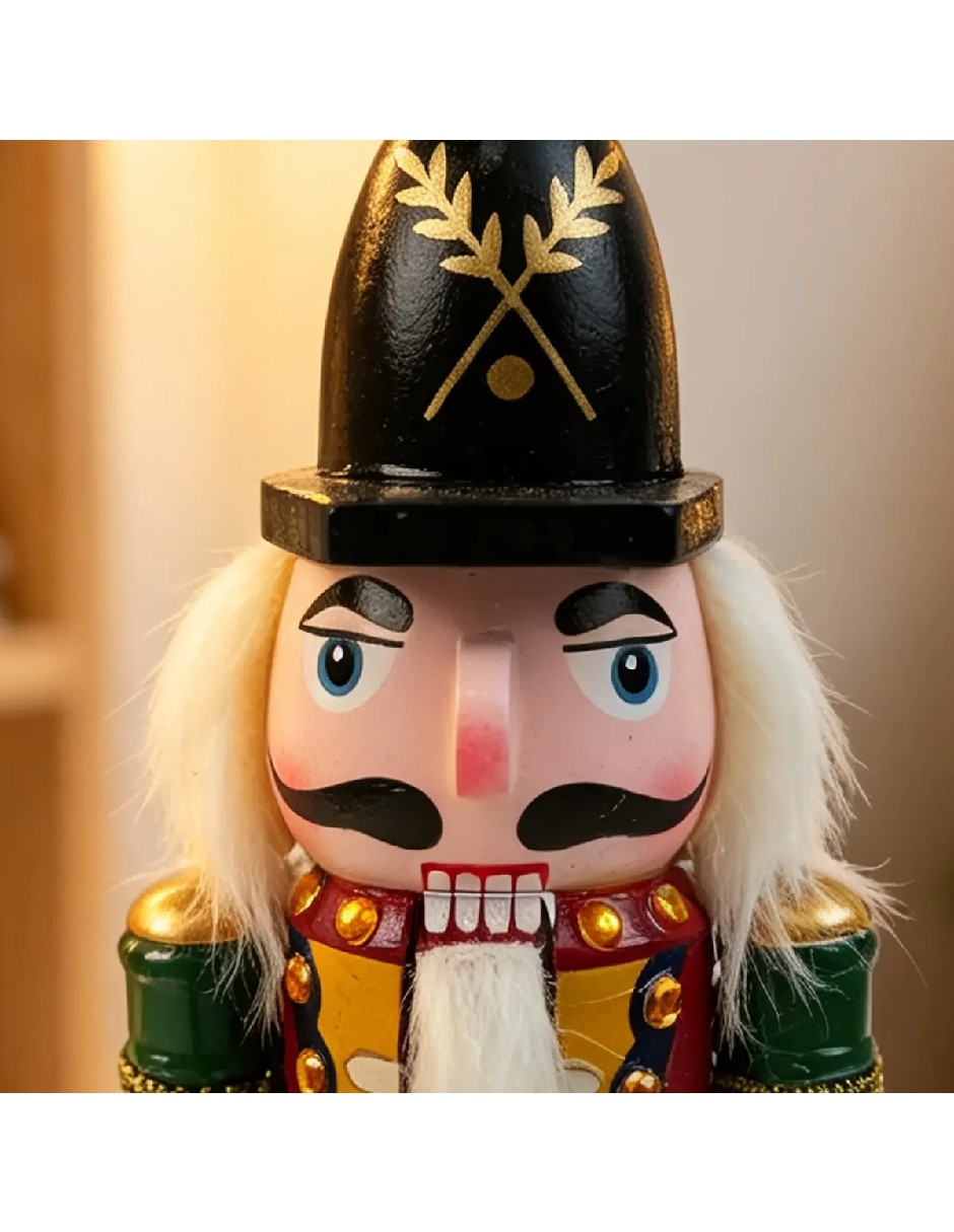 Figura decorativa navideña de madera 2