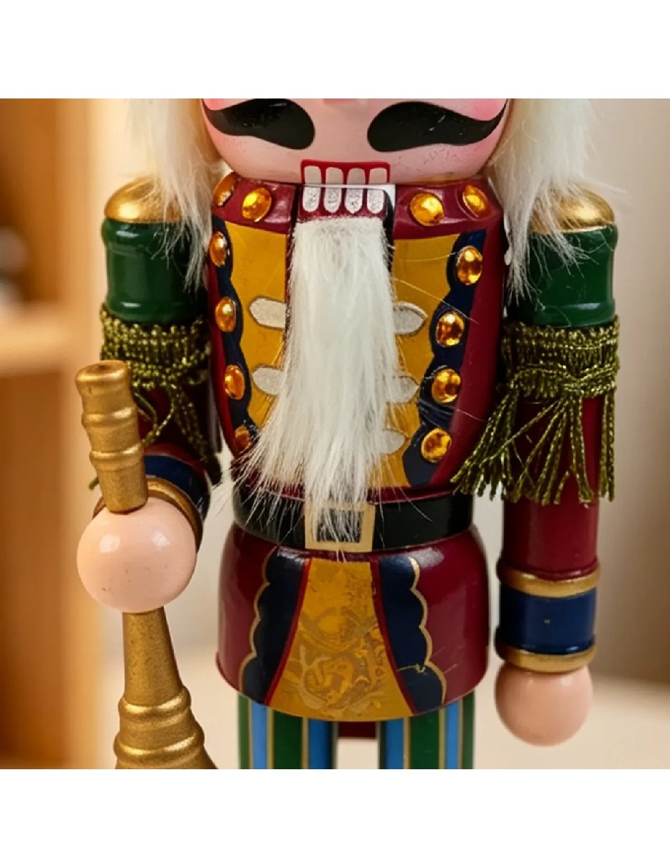 Figura decorativa navideña de madera 3
