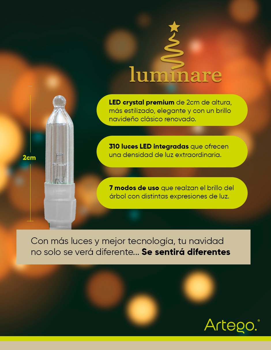 Árbol de navidad nevado mountain cedar de pvc con 300 luces 8