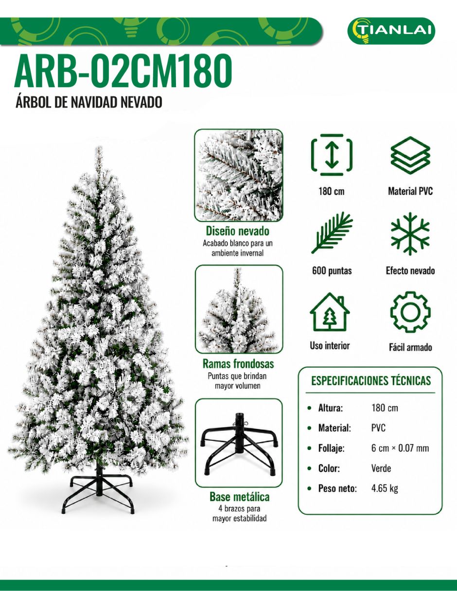 Árbol de navidad de pvc 6