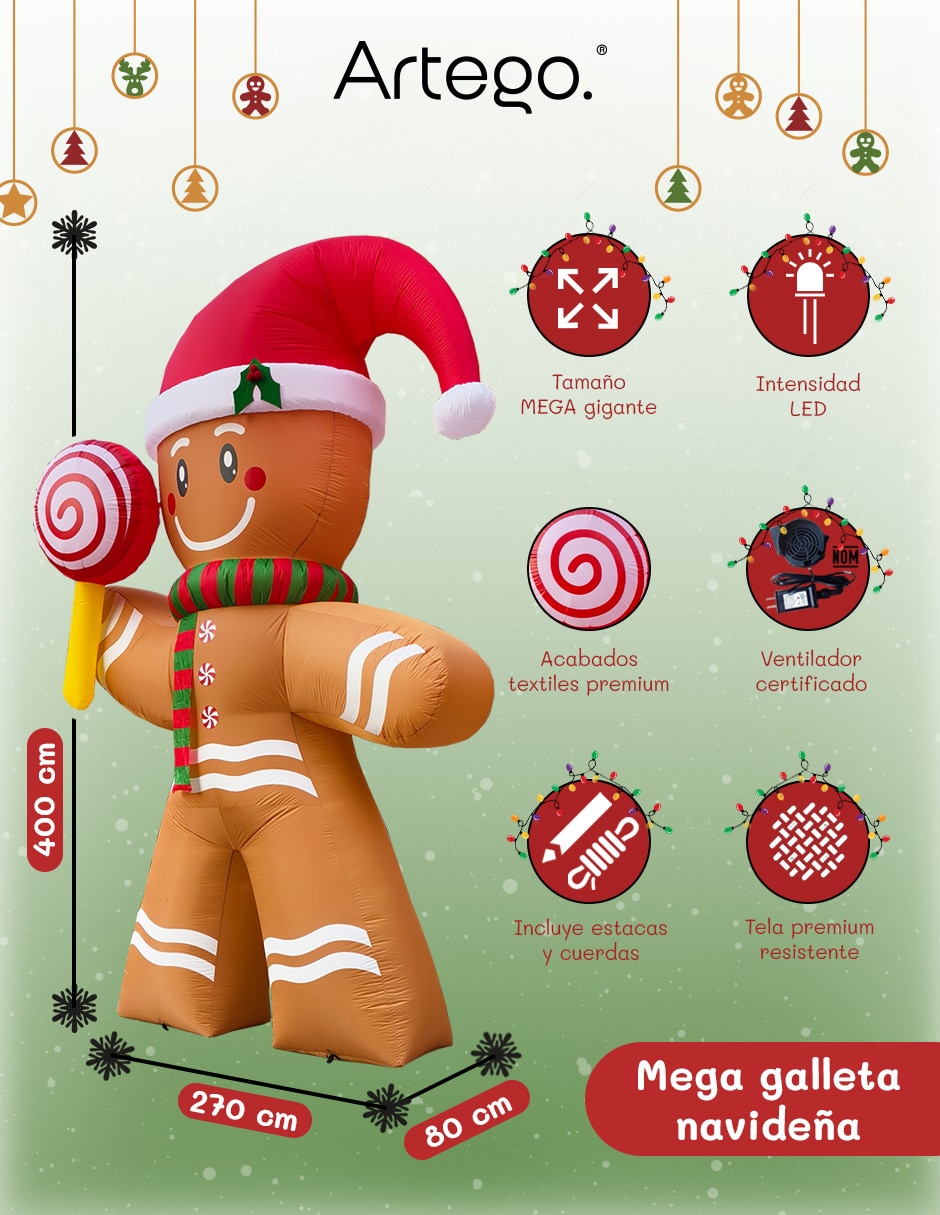 Inflable decorativo forma de galleta 6