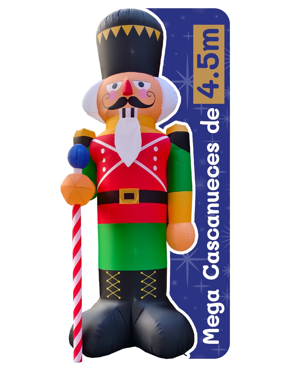 Inflable decorativo forma de cascanueces Inflable decorativo forma de cascanueces