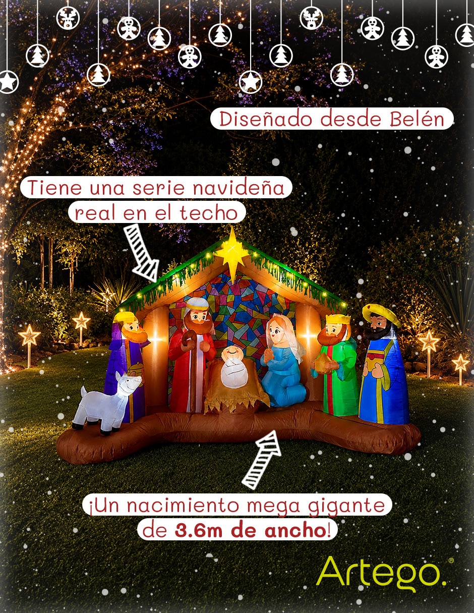 Inflable decorativo forma de nacimiento 5